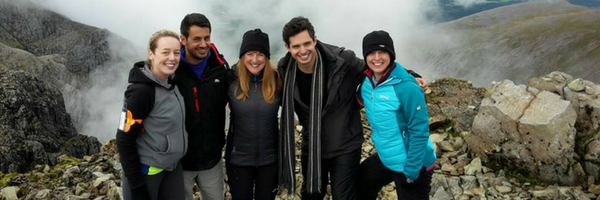 People trekking on Ben Nevis